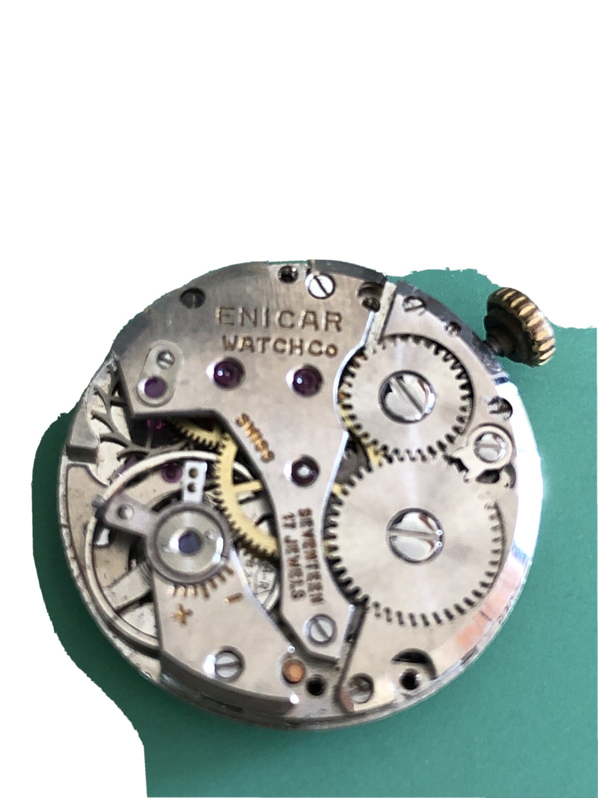 Enicar Watch Movement Complete, Fictional But Listing As Spares.Free Postage’s
