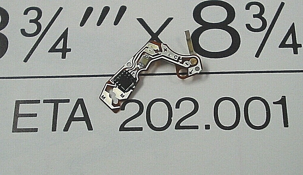 ETA 202.001; two electronic circuits for watch movement Part #4000 Swiss Made
