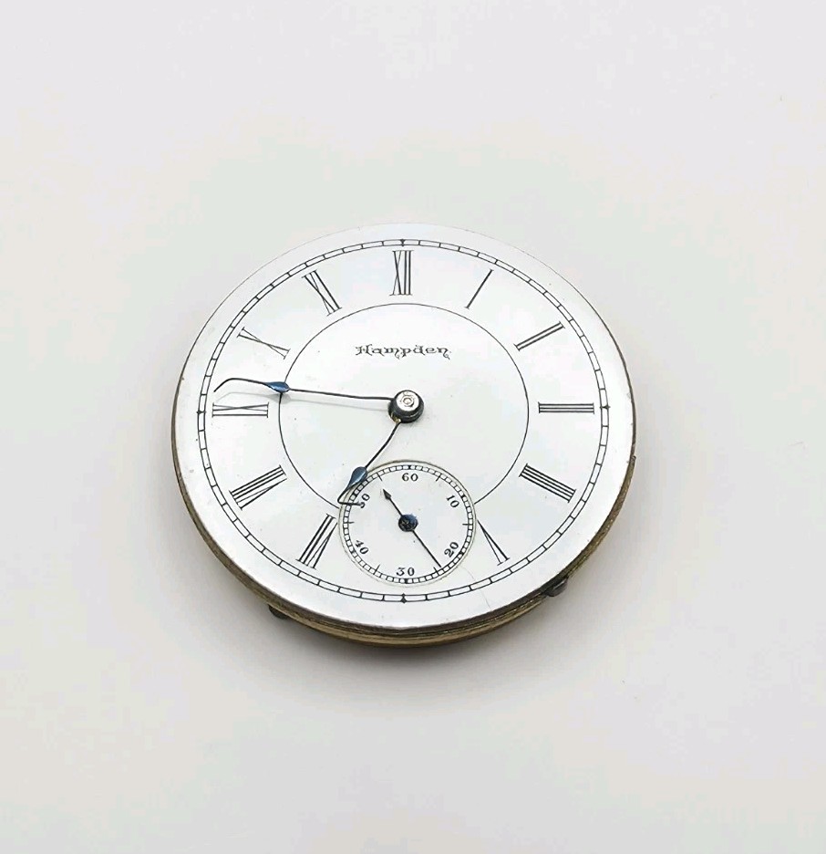 1897 Hampden Model 3 Grade No. 200 7J 6s Pocket Watch Movement For Repair