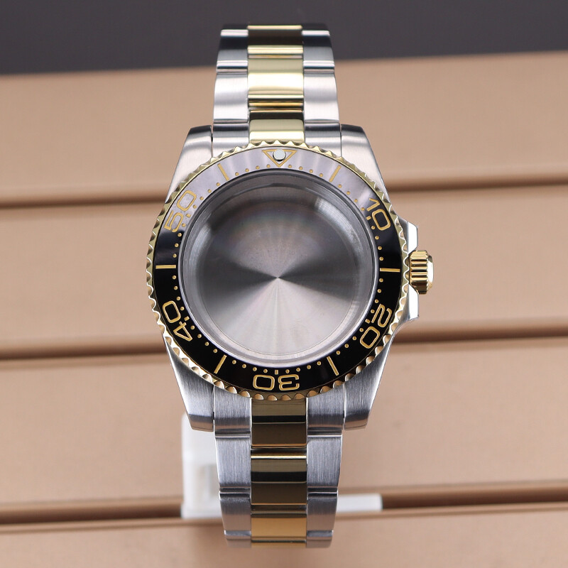 40mm Dive Watch Case Strap Sapphire Glass For Seiko Nh35 Eta 2824 8215 Movement