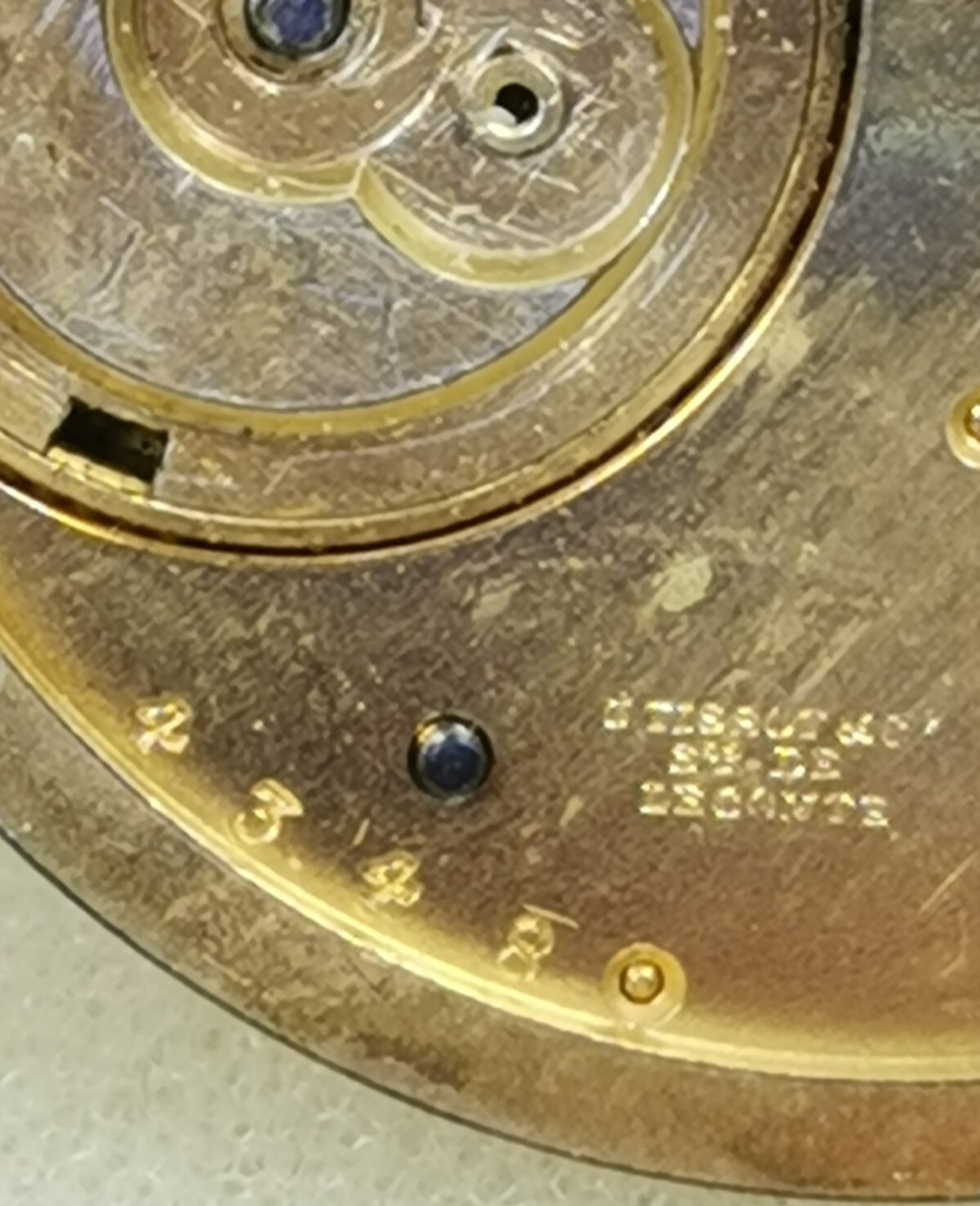 Tissot & Co Rare Swiss Pocket watch Movement Circa 1857-1870 Parts/ Repair!