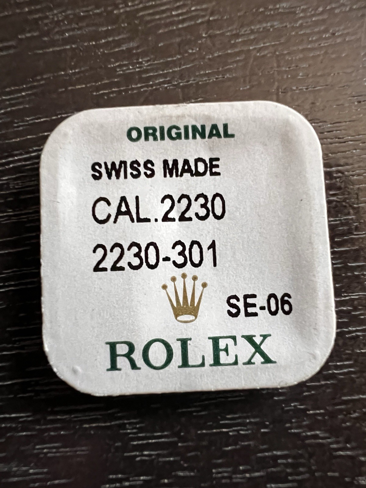 Authentic Rolex 2230 301 5 Clicks – NEW SEALED for watch repair original sealed