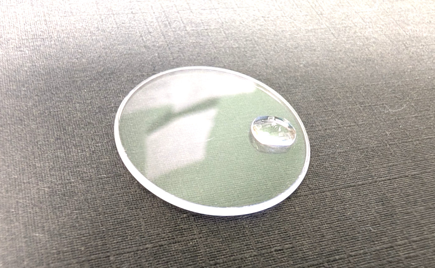 Genuine Rolex Sapphire Cyclop Crystal 25-295C 16233 Loupe, with Laser Etched Cro
