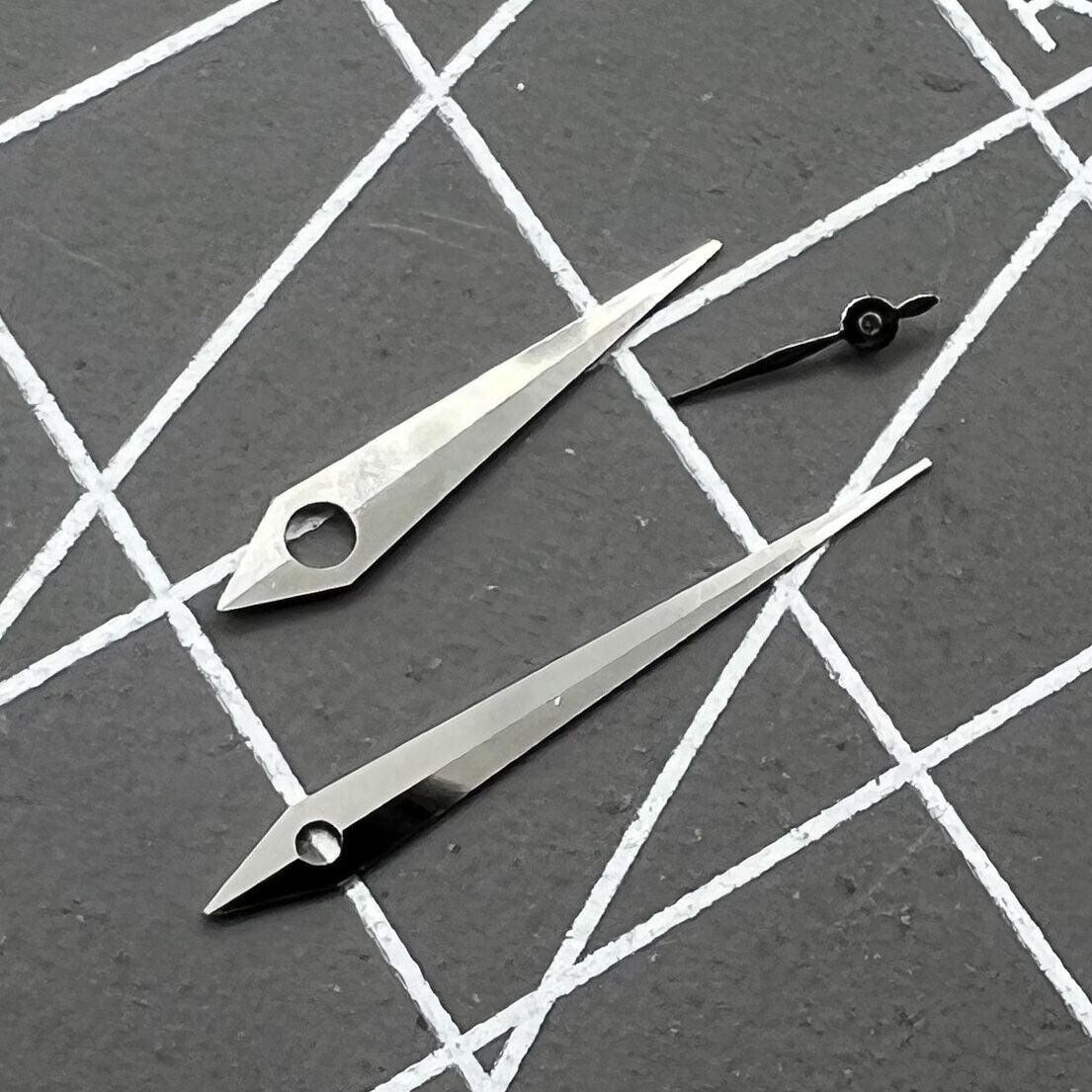 2 Sets Polished Silver Watch Hand Set for TIANJIN Seagull ST17 Movement