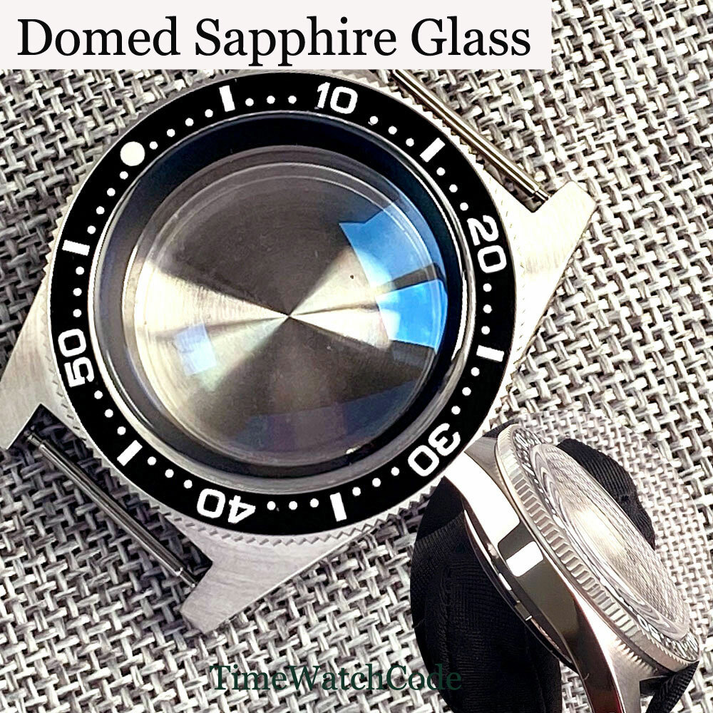 41mm 300m Diving Watch Case Fit NH35A ETA2824 PT5000 Flat/Domed Sapphire Crystal