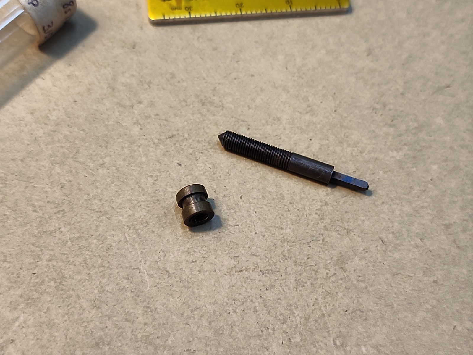 NOS American Pocket Watch Stem With Collar-18s Square-1.30mm Thread Size-3.15mm
