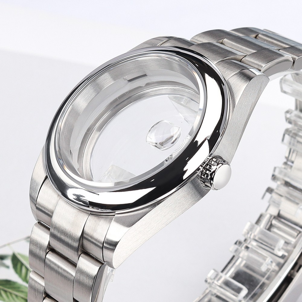 36mm/39mm Oyster Perpetual Watch Case Bracelet Steel For Seiko NH35 36 Movement