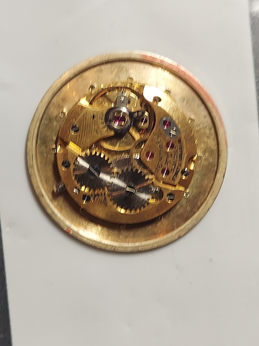 Jules Jurgensen W.Movement 14k Gold Yellow Dial With 12 Diamonds Mens Cal 2512