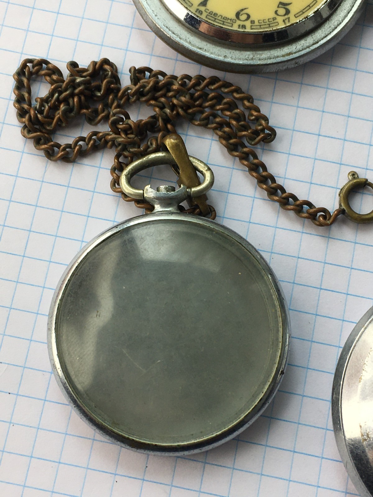 Lot of 7 Pocket Watch Molnija cases soviet. for spare parts or for restoration.