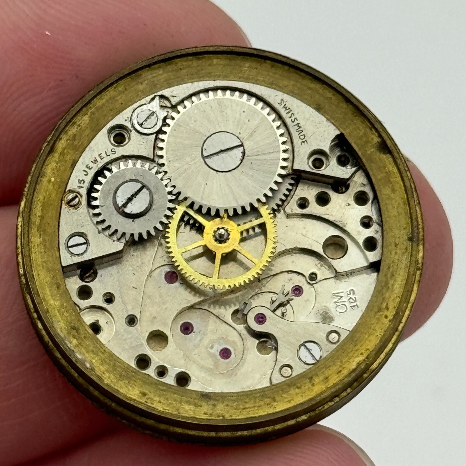 OM 125 Watch Movement Dumont Otto Meyer Men’s Manual Wind Swiss Parts 29.1mm