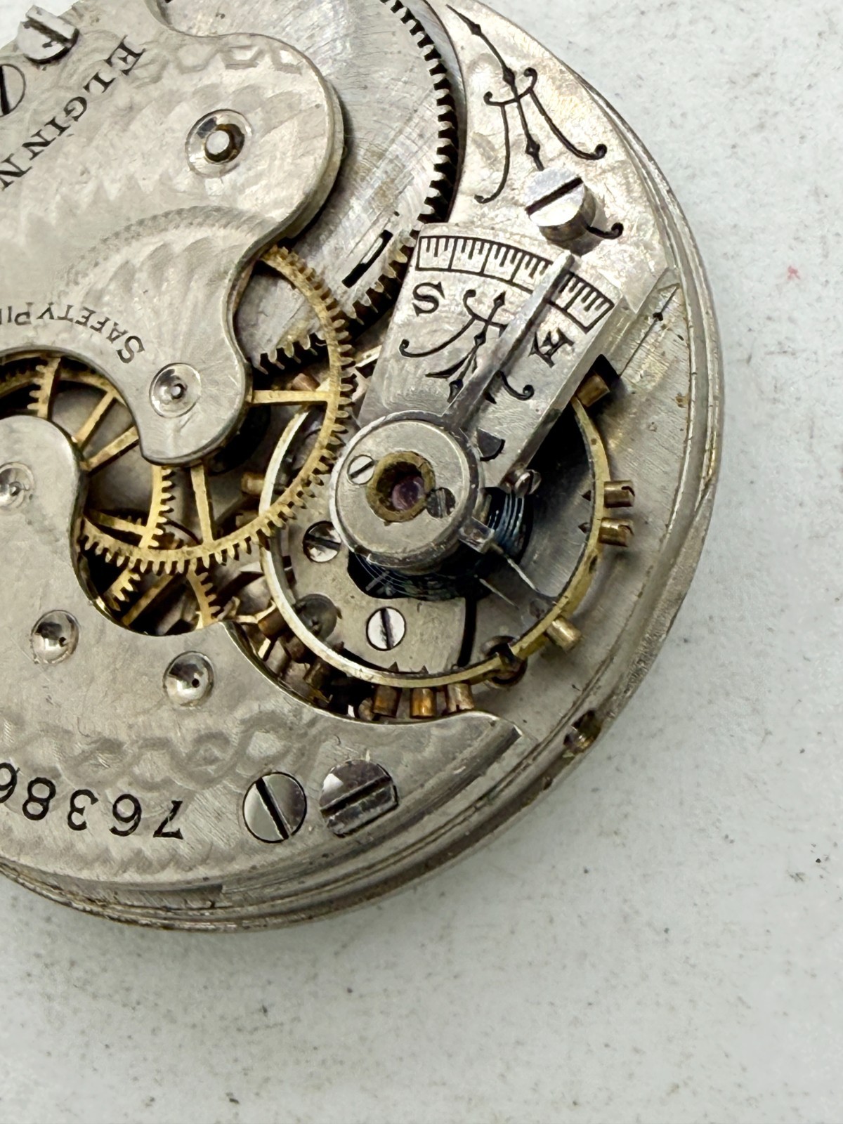 Antique 1899 0s Elgin Grade 173 Pocket Watch Movement