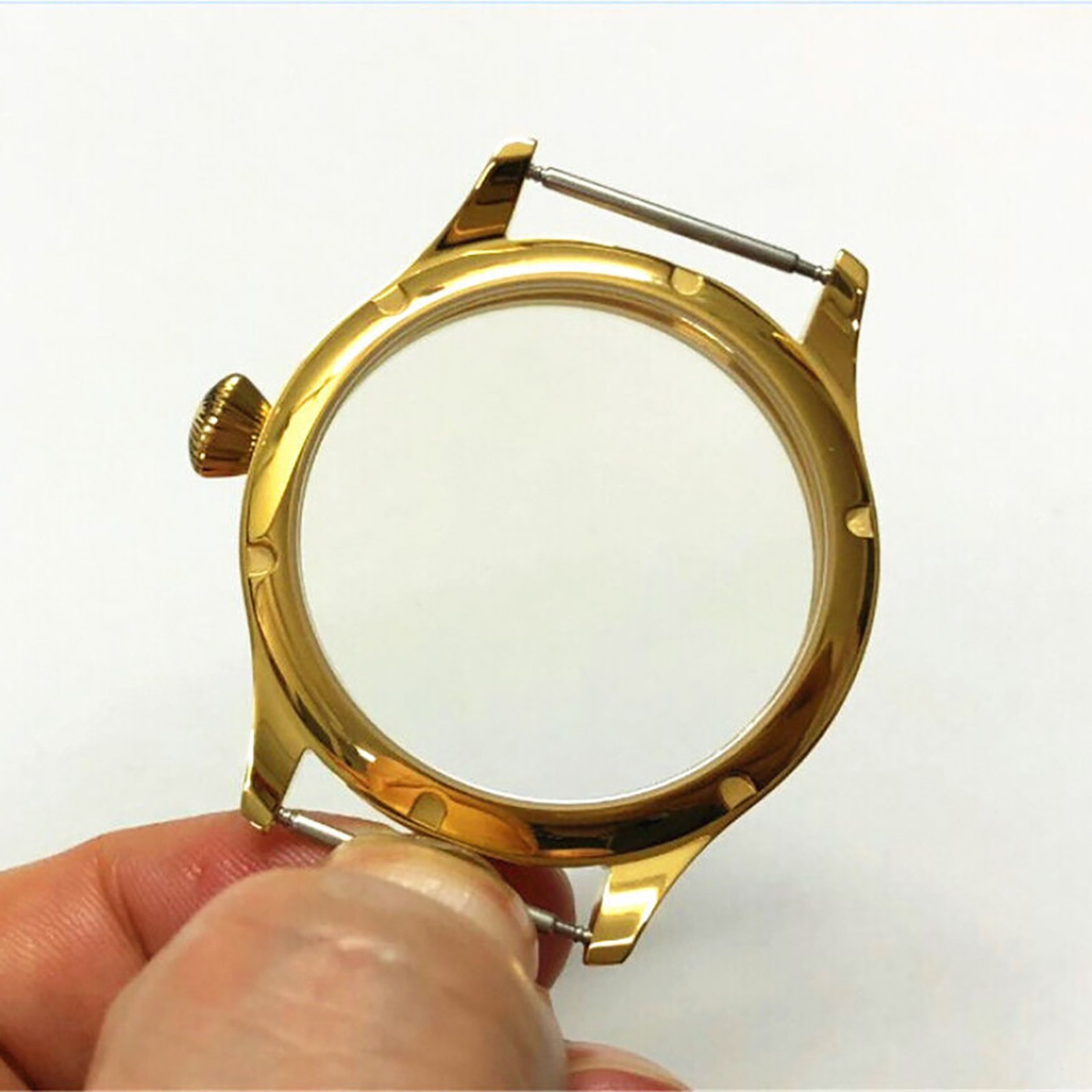 18K Gold 44mm 316L Stainless Steel Watch Case for ETA 6497/6498 ST36 Movement