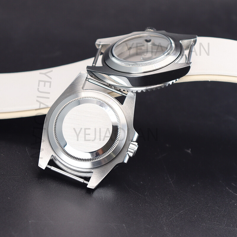 40mm Brushed Watch Cases GMT Ceramic Bezel For Seiko Nh35 Nh36 Eta 2824 Movement