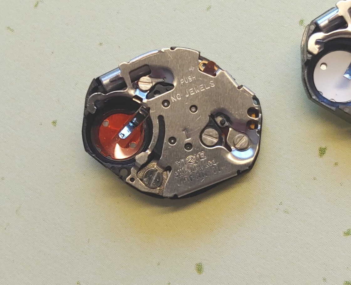 Shiojiri, TMI- Y121A Quartz Movement 3 Hand. Sets, Runs 24 Hrs.