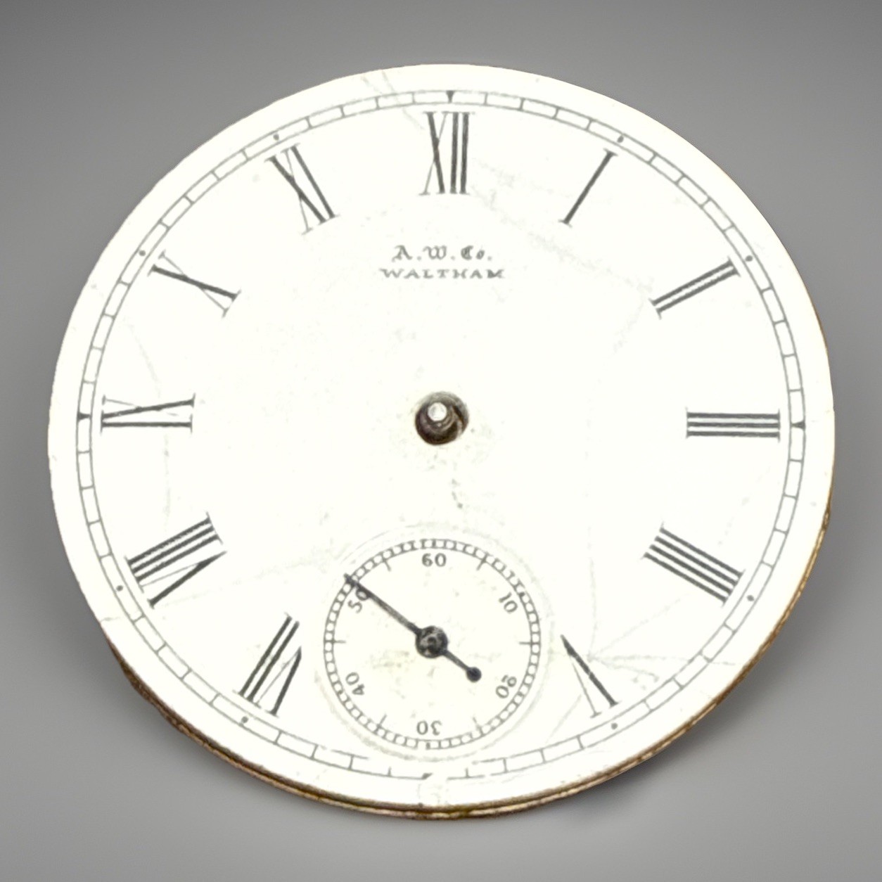 American Waltham Watch Co. Antique Pocket Watch Movement & Dial ✨