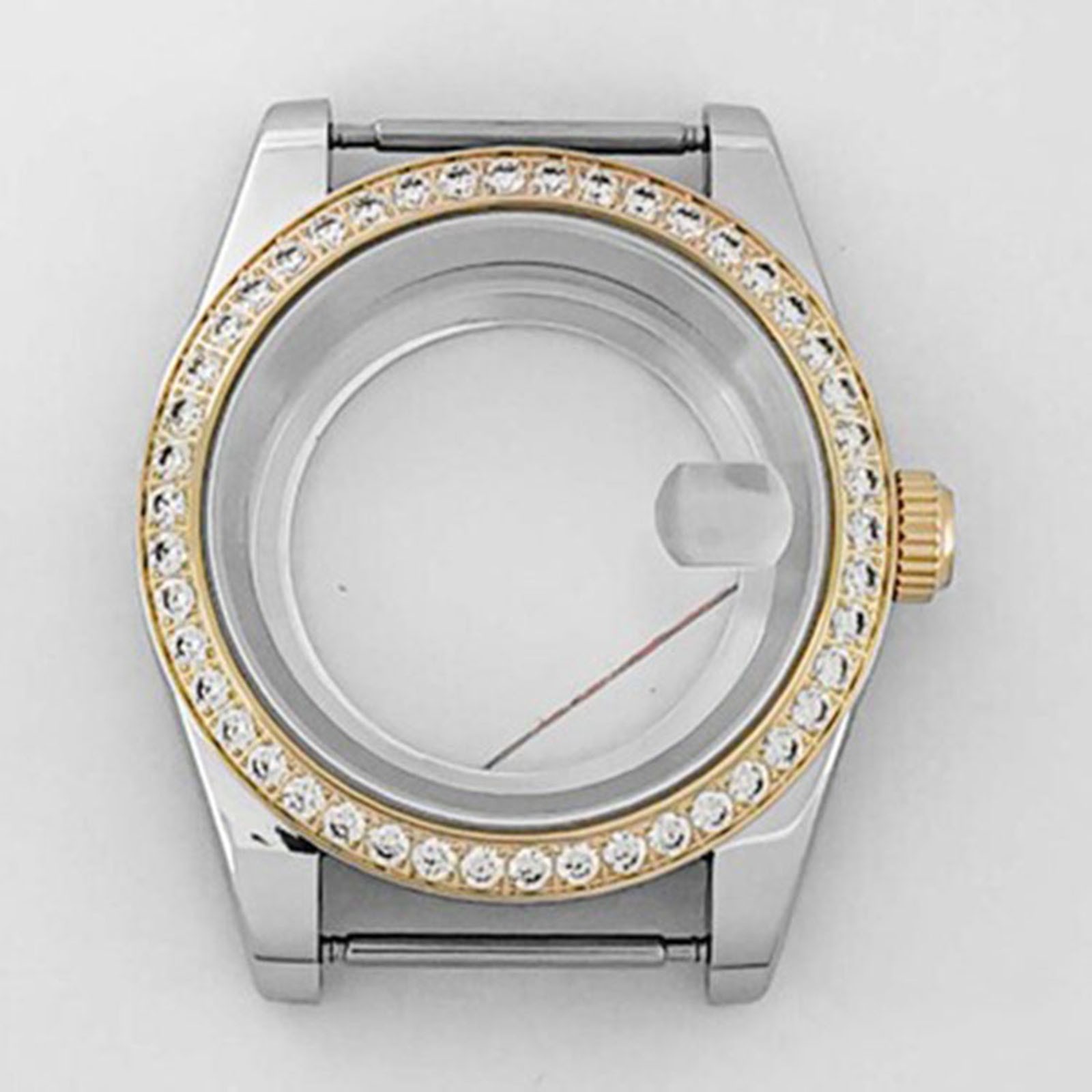 39mm Stainless Steel Watch Case Modified With Watch Part For Nh35/36 Movement