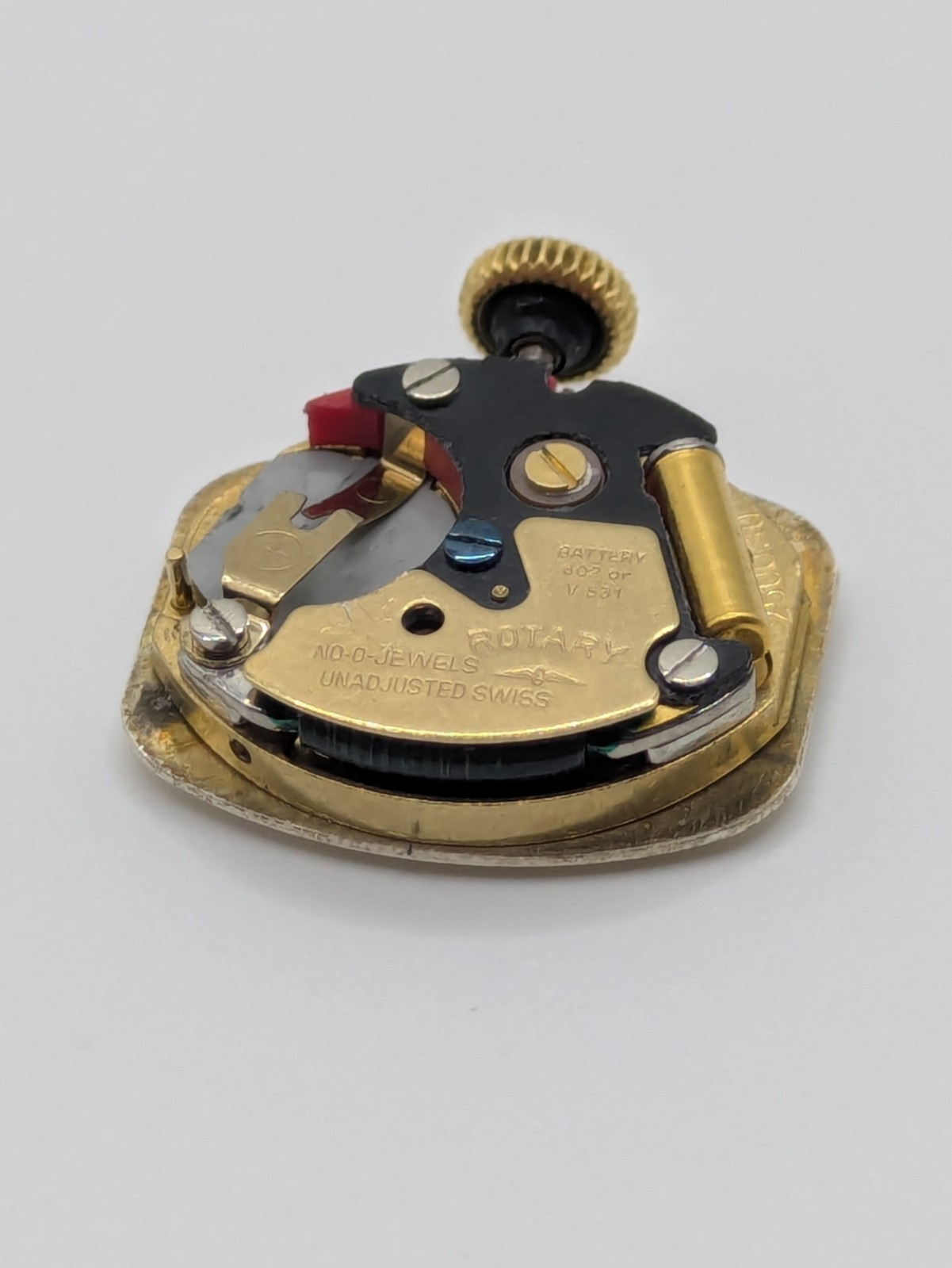 Rotary 2500.10 Quartz Watch Movement Swiss Made Dial Crown Untested 17.2mm