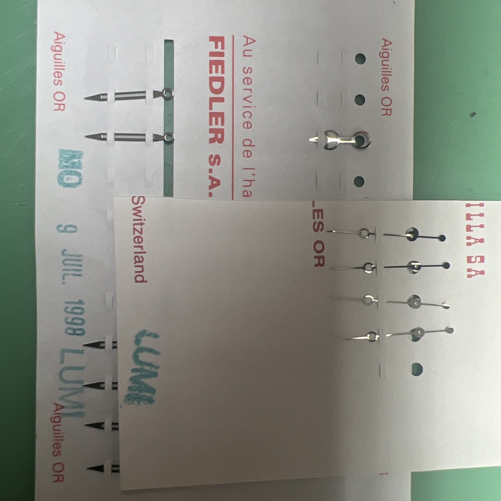 Genuine Rolex Submariner 16610 16800 & 16660 16600 Luminova Hands Cal. 3035 3135