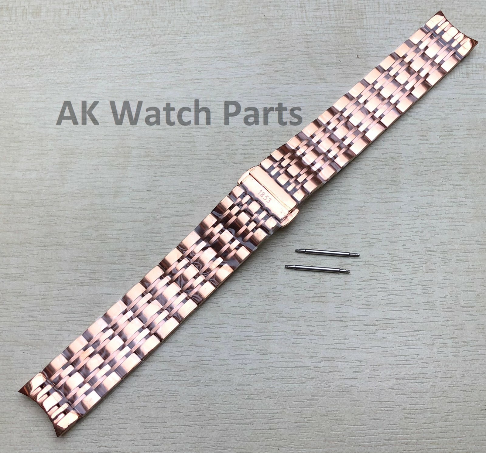 19mm ROSE GOLD Strap Fits Tissot Carson T085407A T085410A Bracelet/Band Watch