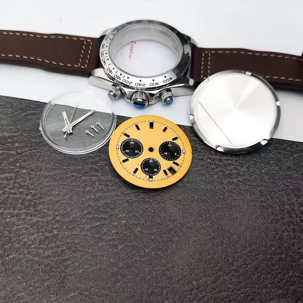 40mm VK63 Chronograph Case Luminous Sapphire Waterproof Diver Style