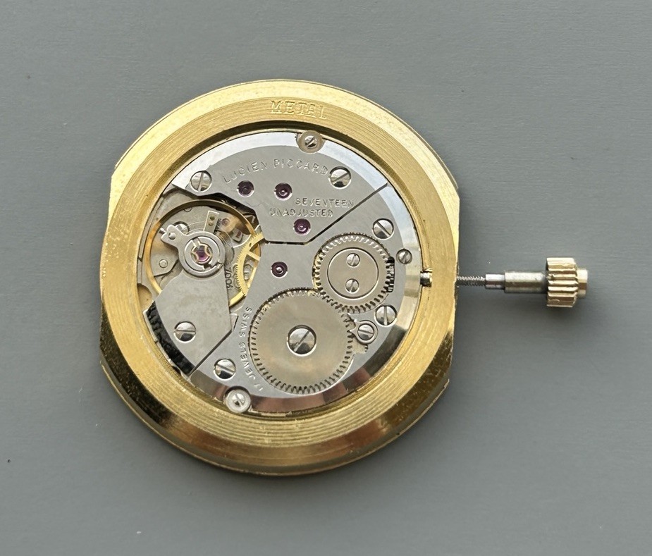 Lucien Piccard 17Jeweles Manual Wind Swiss Watch Movement Cal. P7001 Working