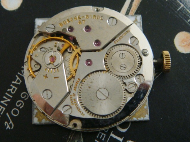 Bueche Girod calibre 67 Vintage watch movement complete runs project part in GUC