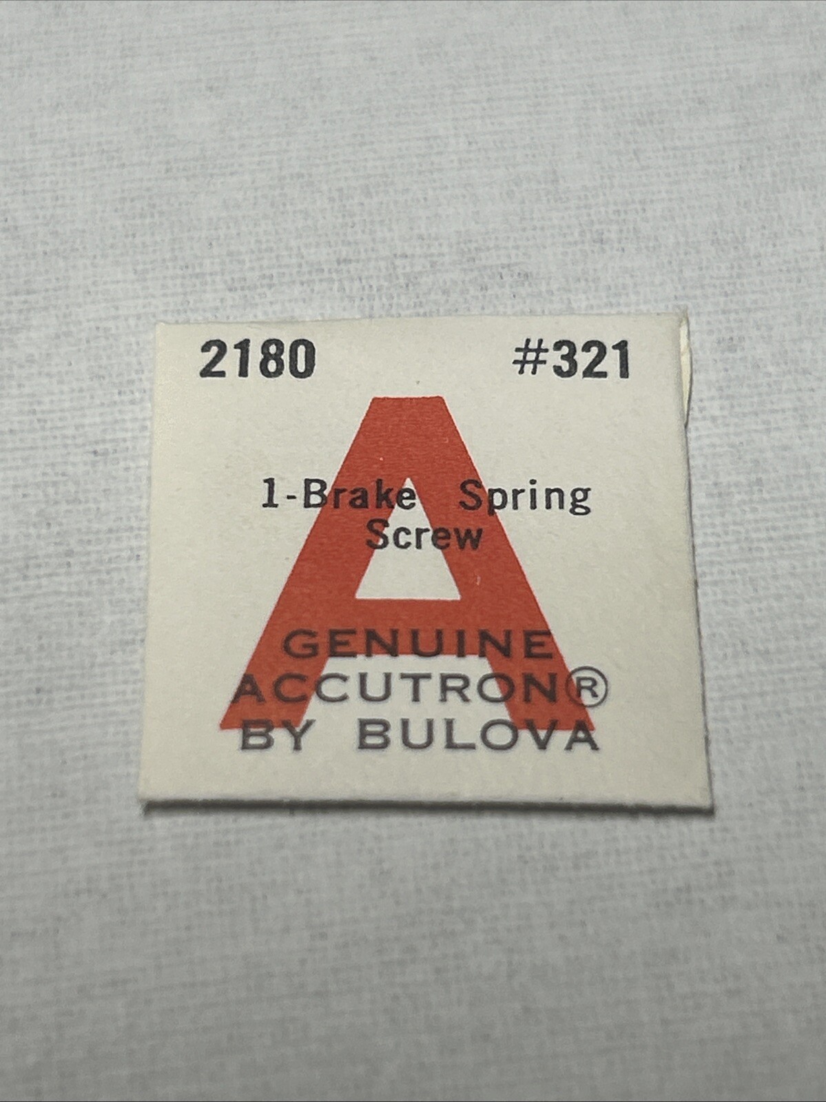 NOS Bulova Accutron 2180 Brake Spring Screw Watch Part #321