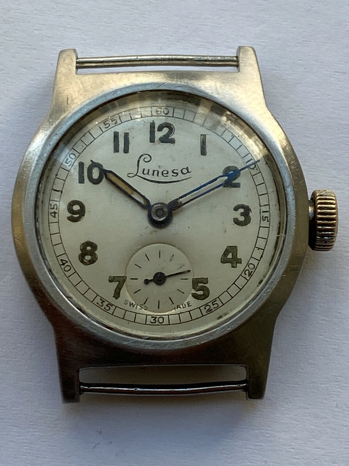 VINATEG MEN WATCH PARTS MOVEMENT Lunesa WEST END WATCH Co. MILITARY RRR