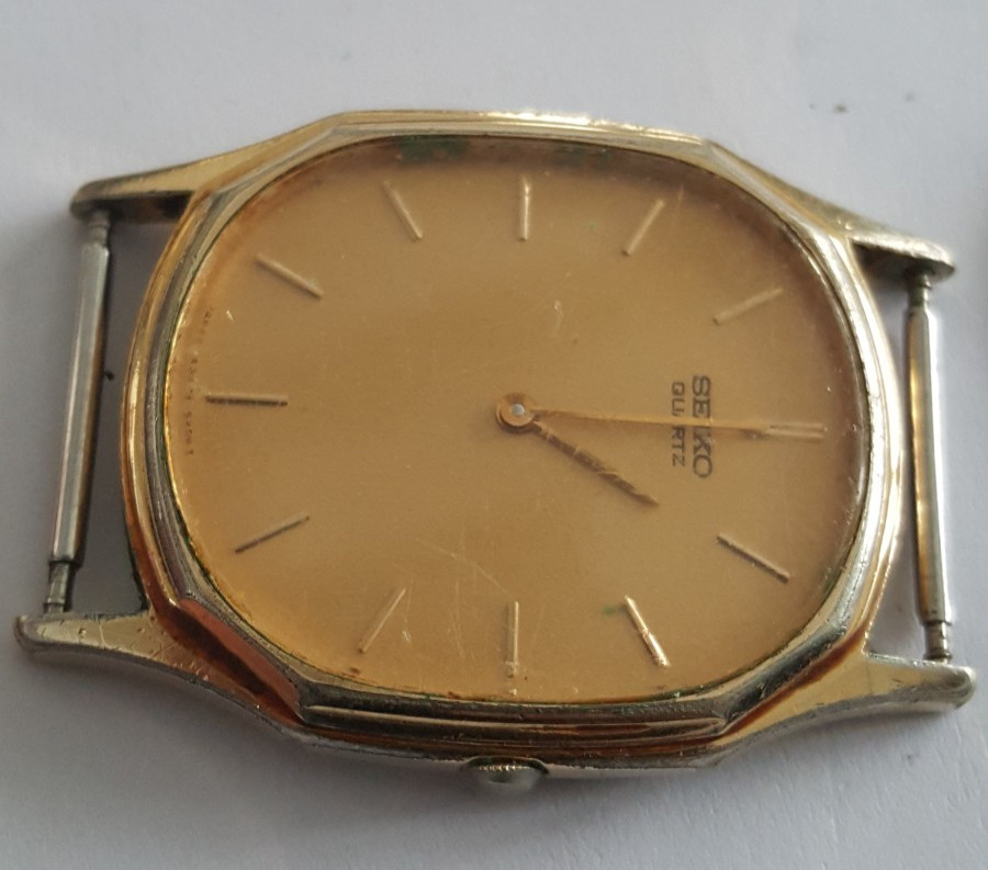 Seiko Gold Plated Bezel and Case Number 7430-5128 With Dial, Hands and Crystal