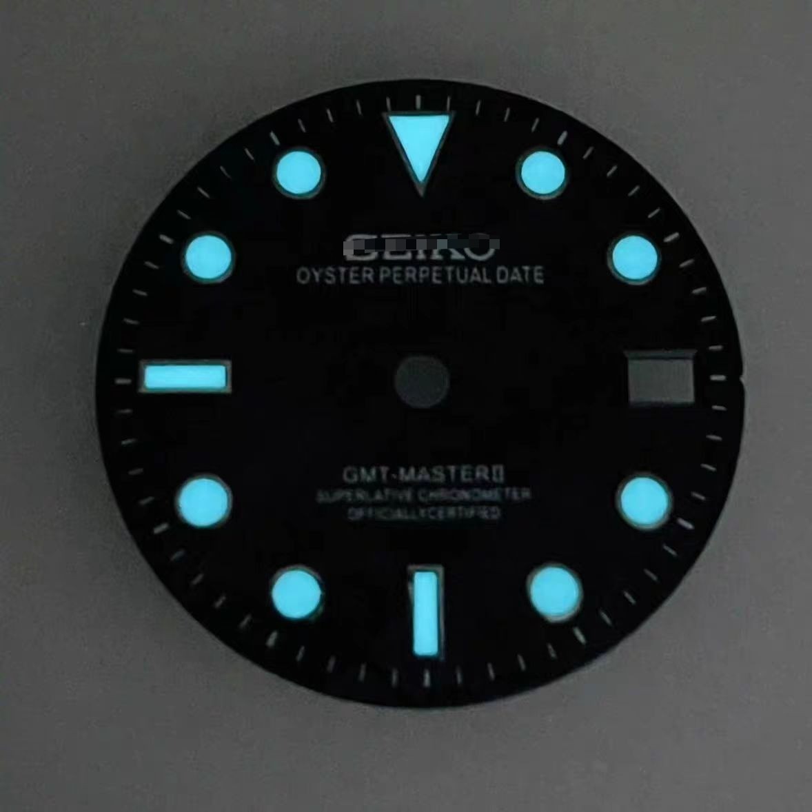New model suitable for NH35 NH34 meteorite pattern dial blue night light