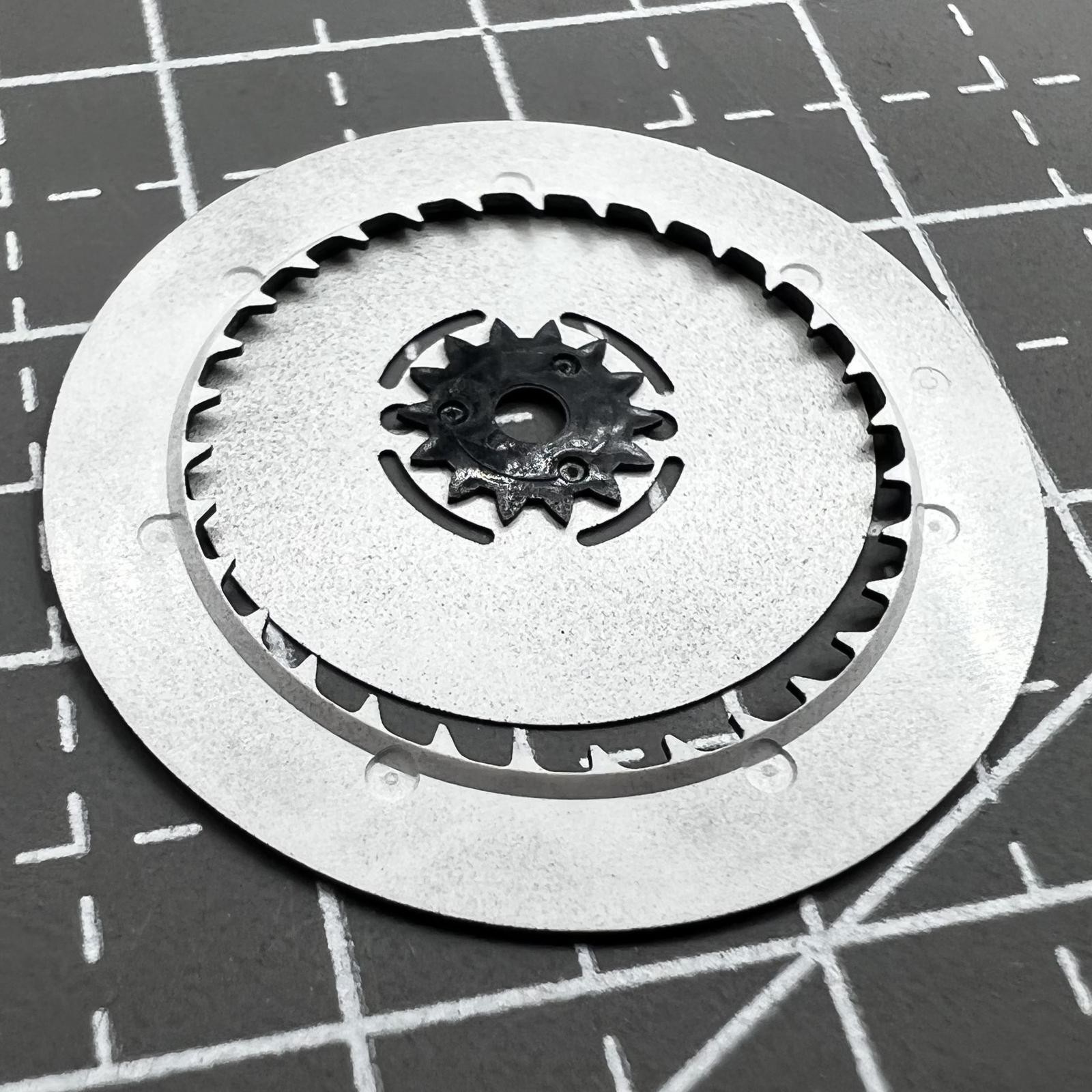 English Font Black Date Disk Week Wheel Date At 3 Crown 3.0 for Seiko NH36