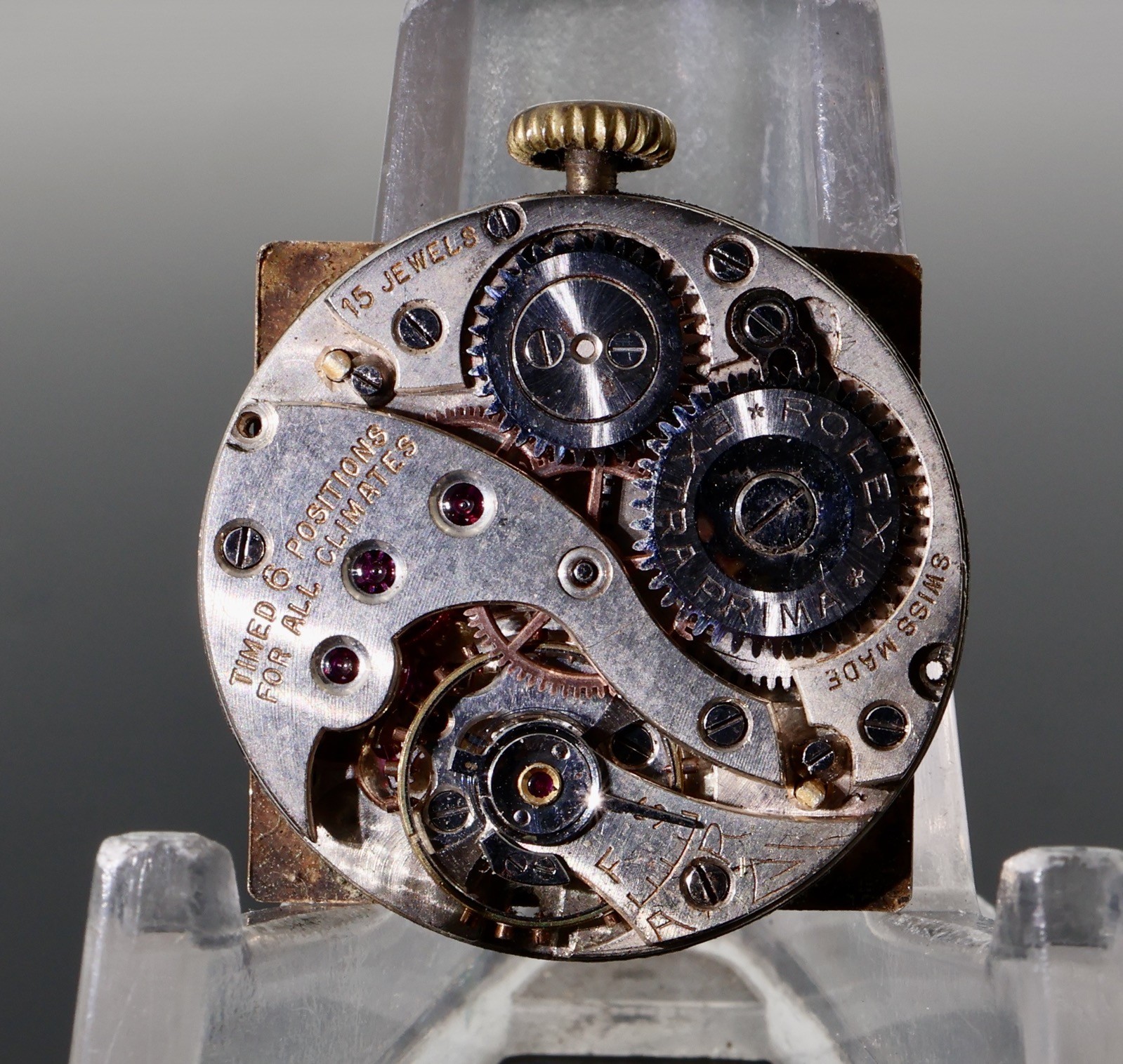 Vintage Rolex Extra Prima Manual Wind Movement & Dial & Hands Complete Fixer