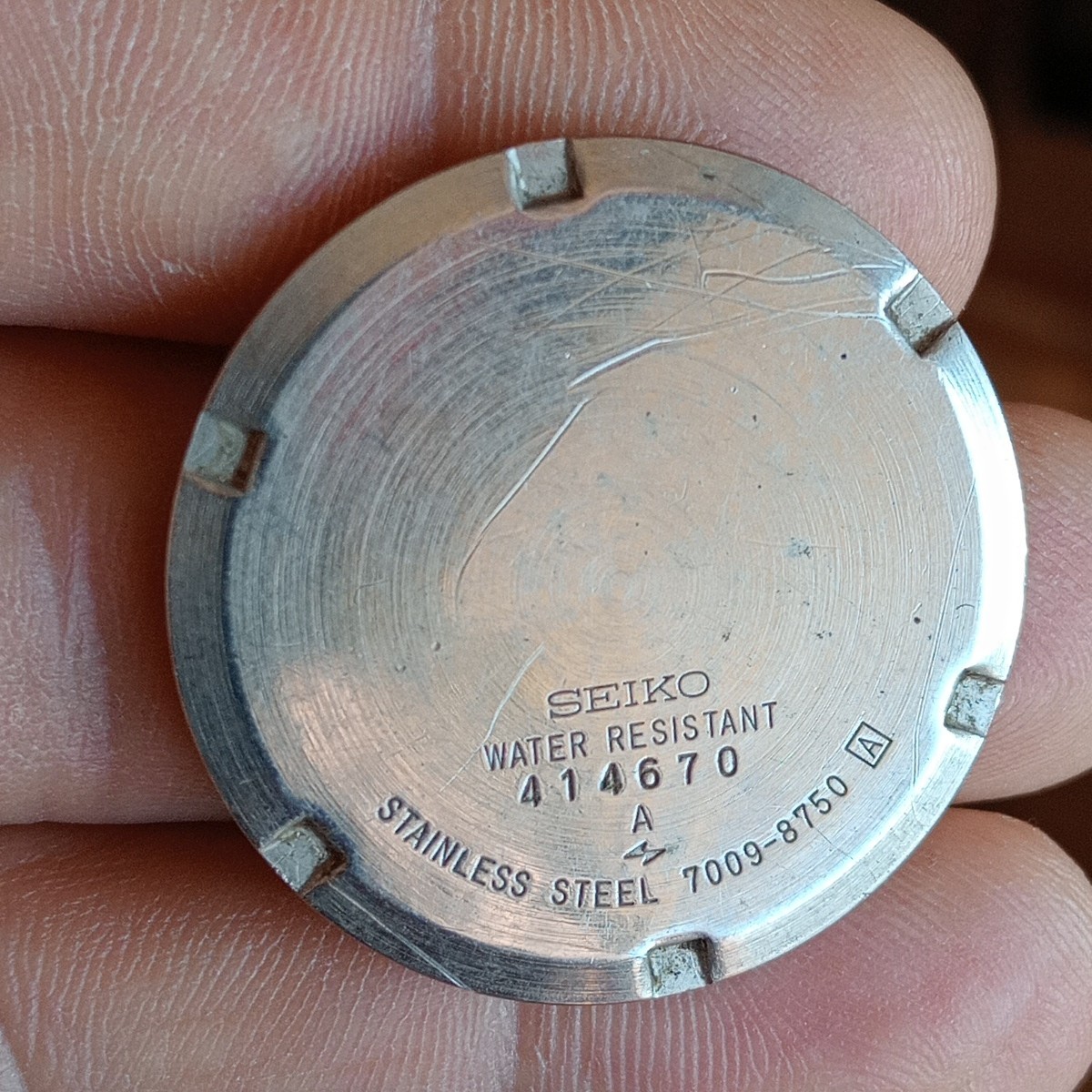 Seiko ref. 7009-8750 Fondello, Case Back, Case Back, Vintage USED