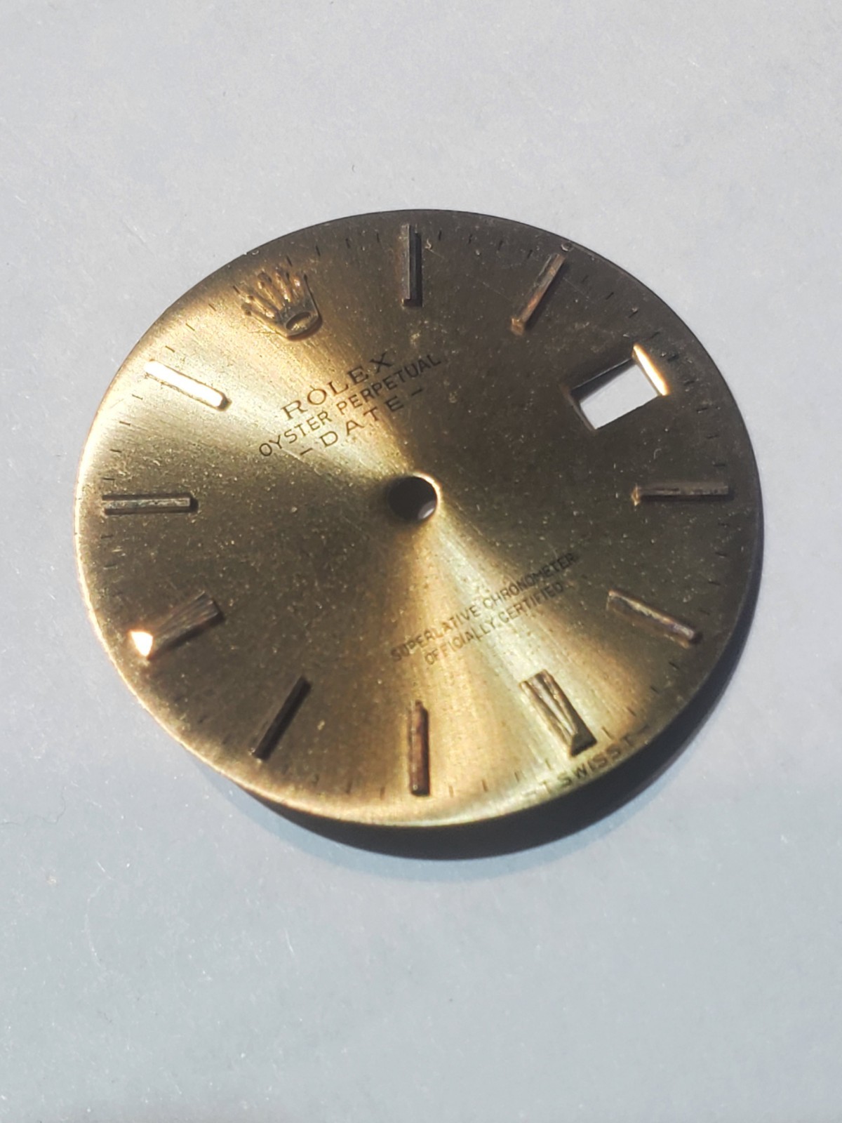 Used Rolex Oyster Perpetual Date Ref. 1500 Non-quickset Gold Dial & Hands Parts