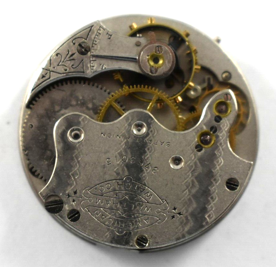Vintage Waltham Seaside 1s 9J Hunting Pocket Watch Movement lot.wc