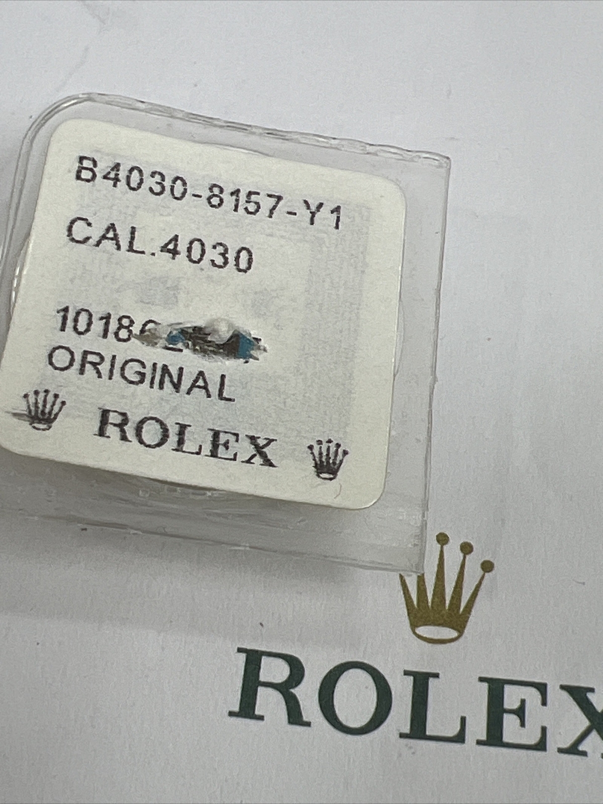 GENUINE Authentic Rolex 4030 8157 Cover For Operating Lever Hook, New Sealed