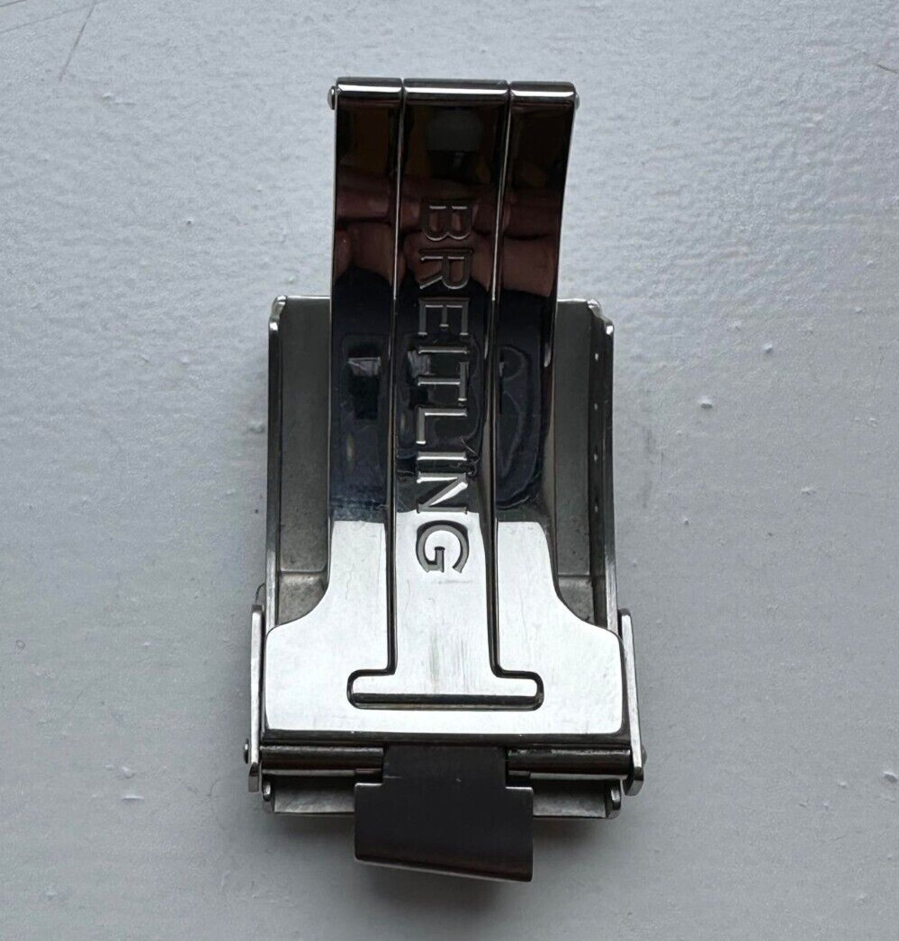 Genuine Original Breitling Deployment Deployant Clasp Buckle Bracelet Steel 20mm