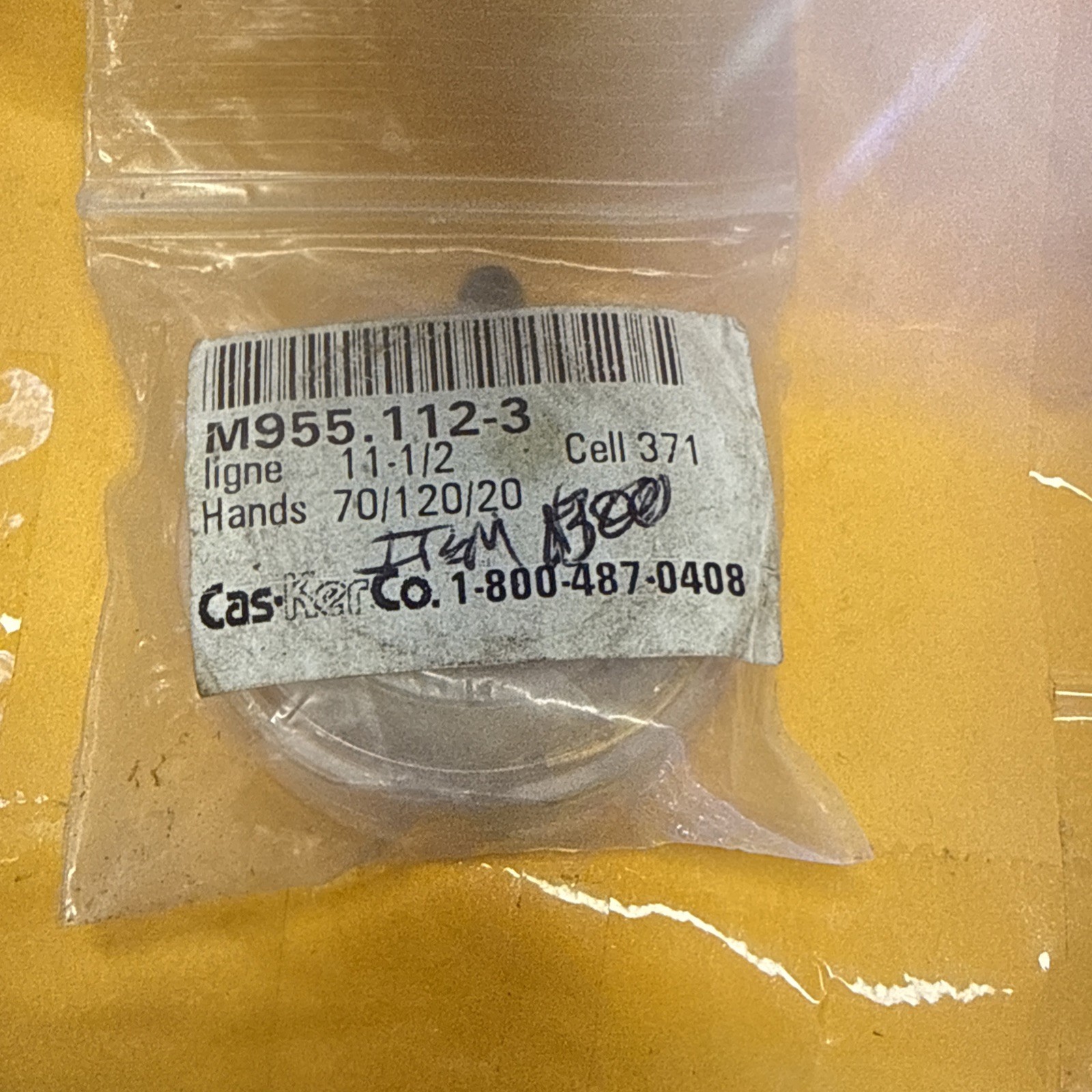 ETA Swiss watch movement caliber 955.112-3 date at three