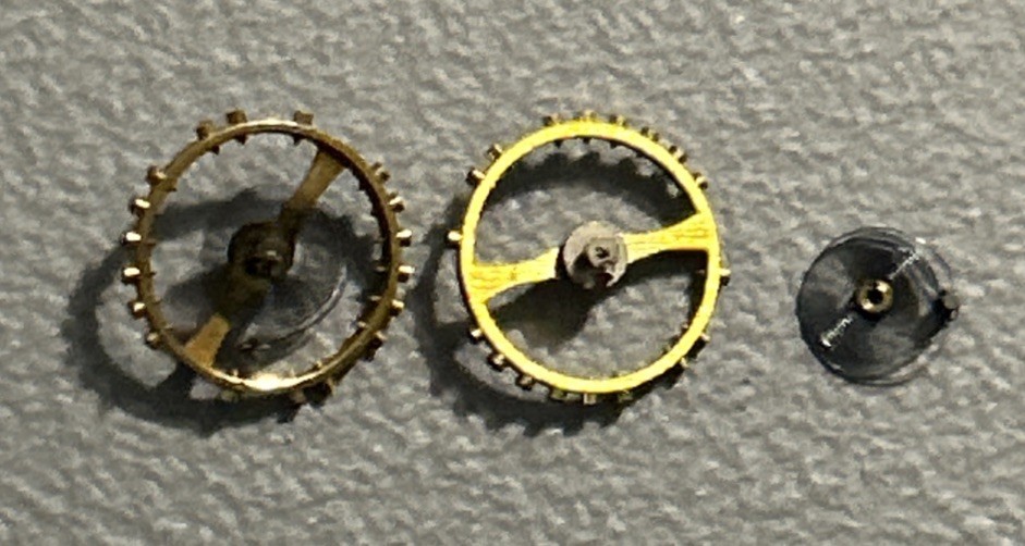 Vintage Bulova 6BK Gold Tone Watch Balance Parts Lot Of 2
