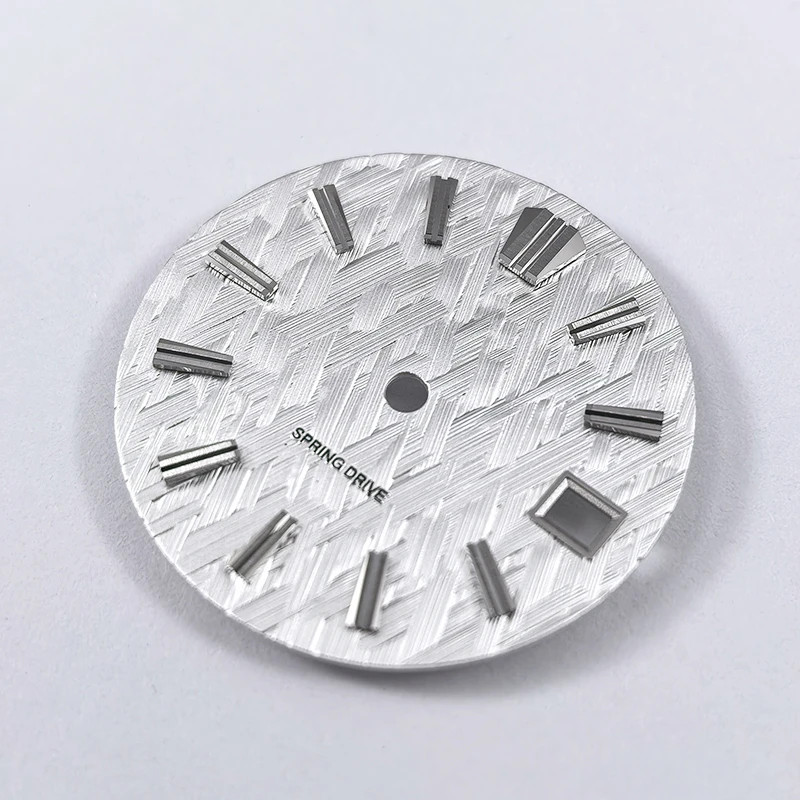 No Date Ice Forests Dial 28.5mm for NH34 NH35 Movement Blue Lume/no Lume SKX007