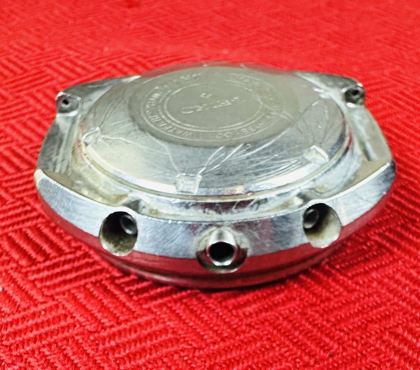 Seiko 6139-6005 Chronograph Case Black Red Tachy Bezel Japan J Watch Part