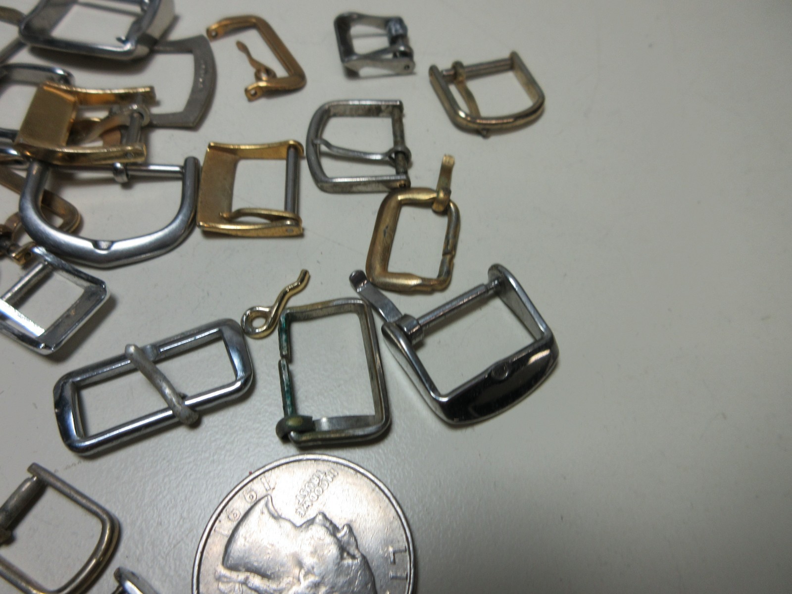 LOT WATCH BAND BUCKLES CLOSER CLASP WATCHMAKER REPLACEMENT PARTS #96