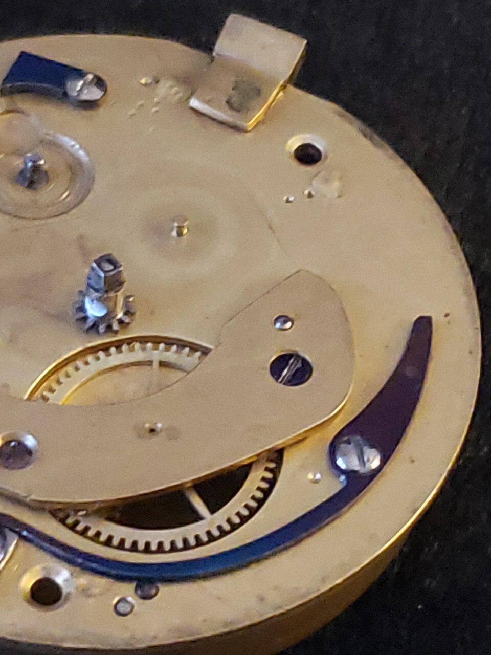 Fusee Pocket Watch Movement R. Wright Maker From Watchmakers Collection
