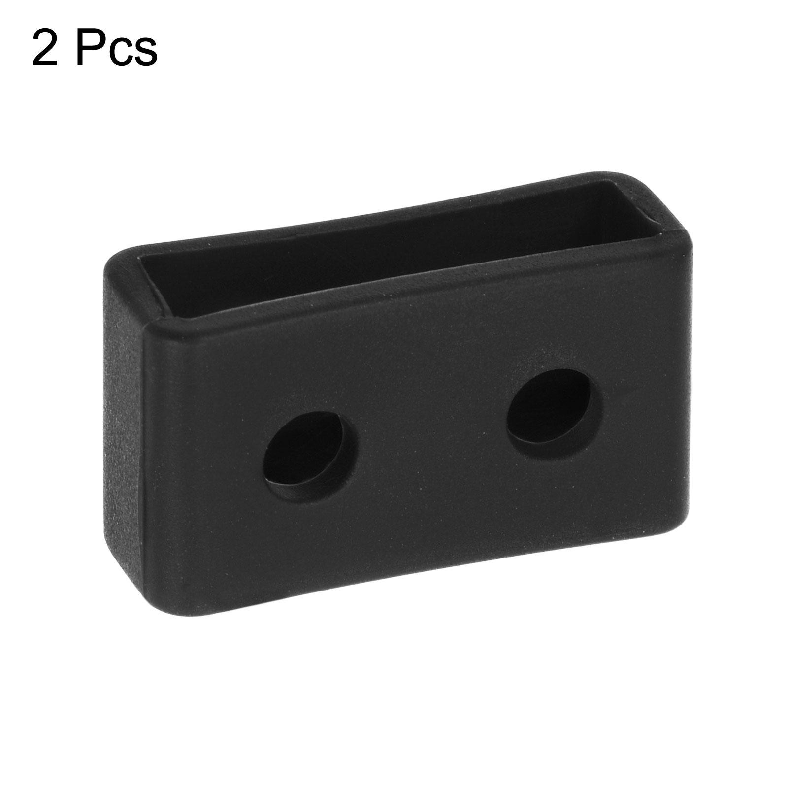 Watch Band Strap Loops Silicone for 20mm Width Watch Band Black 2Pcs