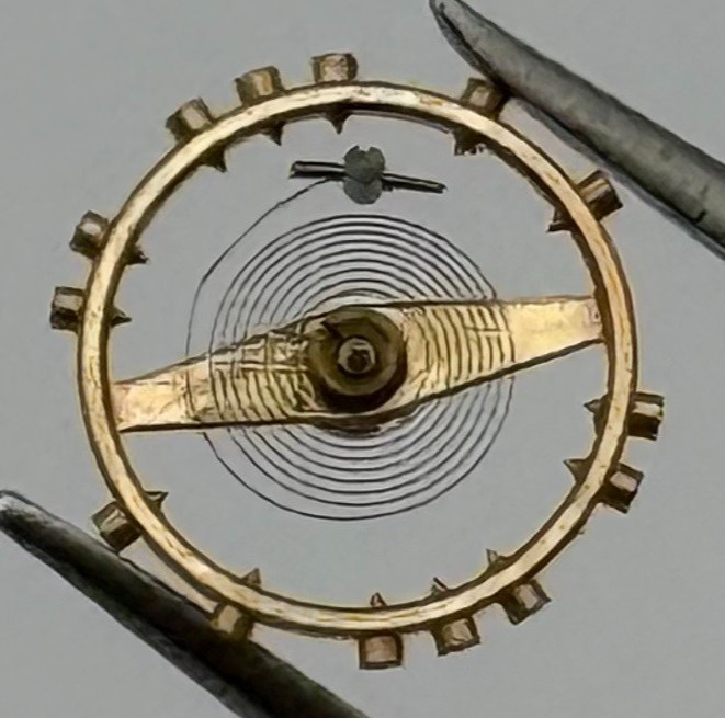ETA 761 1201 Balance Wheel Complete And Spring 145 M Watch Movement Parts NOS