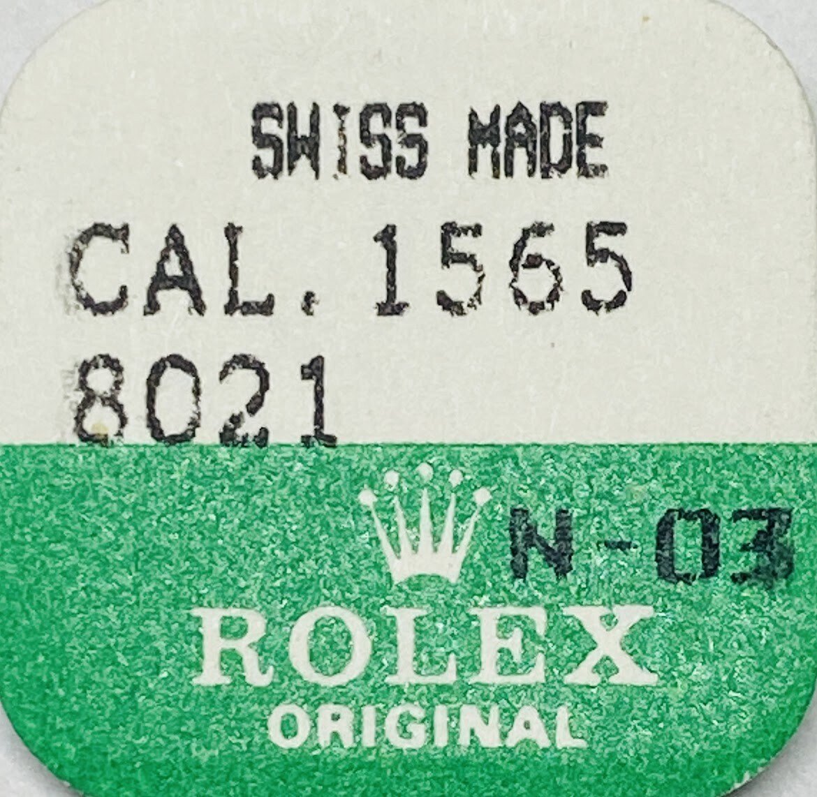 ROLEX GMT FACTORY SEALED Date Wheel Mounted 1565 8021