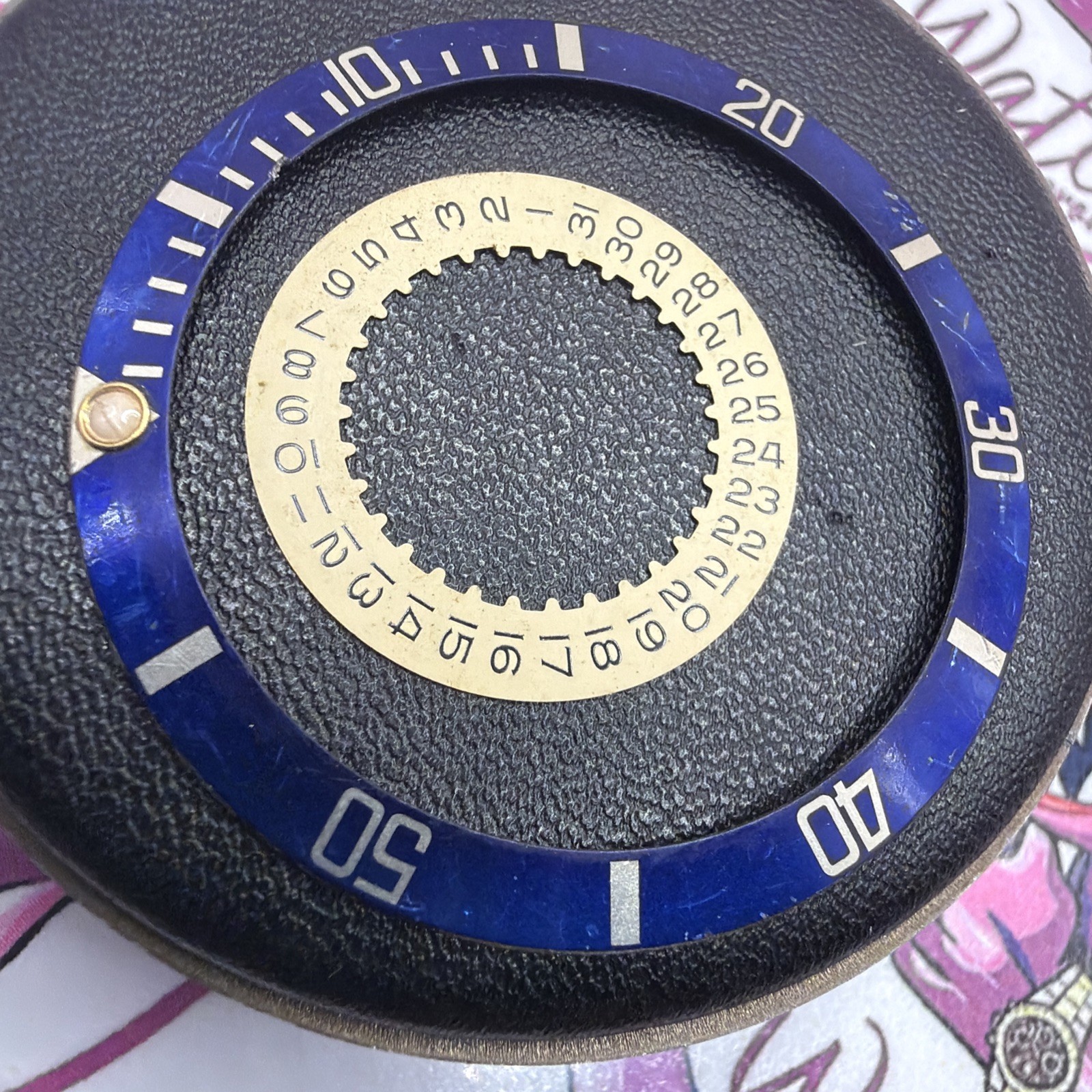 ROLEX SUBMARINER DIAL + Bezel + Disc Purple 16613 16618 ZUBMARINER Vintage Gen
