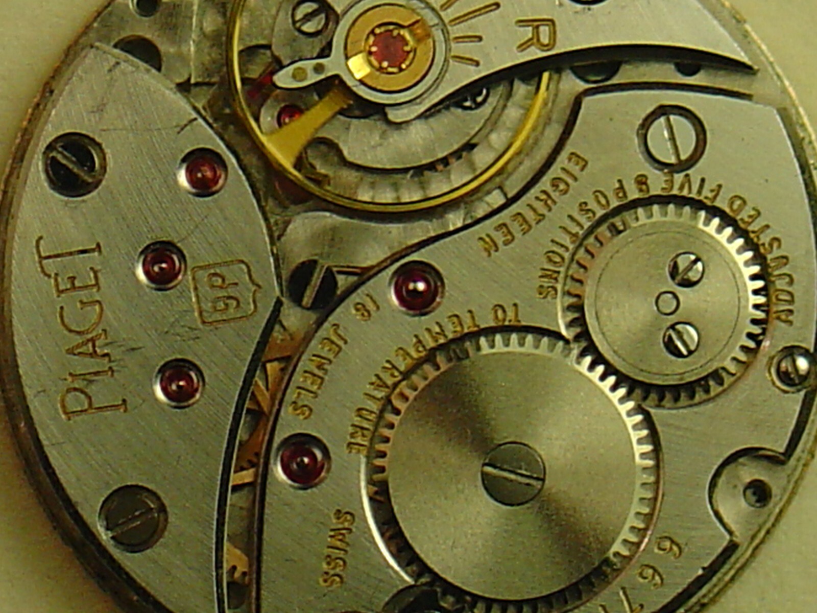 PIAGET 9P movement dial hands.