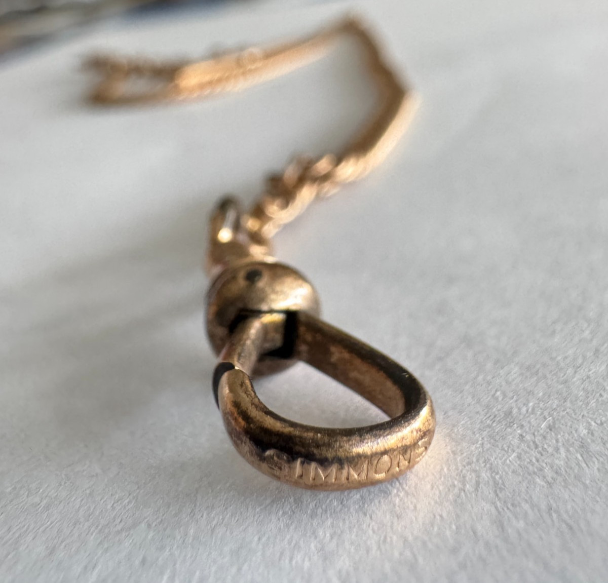 VINTAGE 12 INCH YELLOW GOLD FILLED SIMMONS POCKET WATCH T – BAR CHAIN
