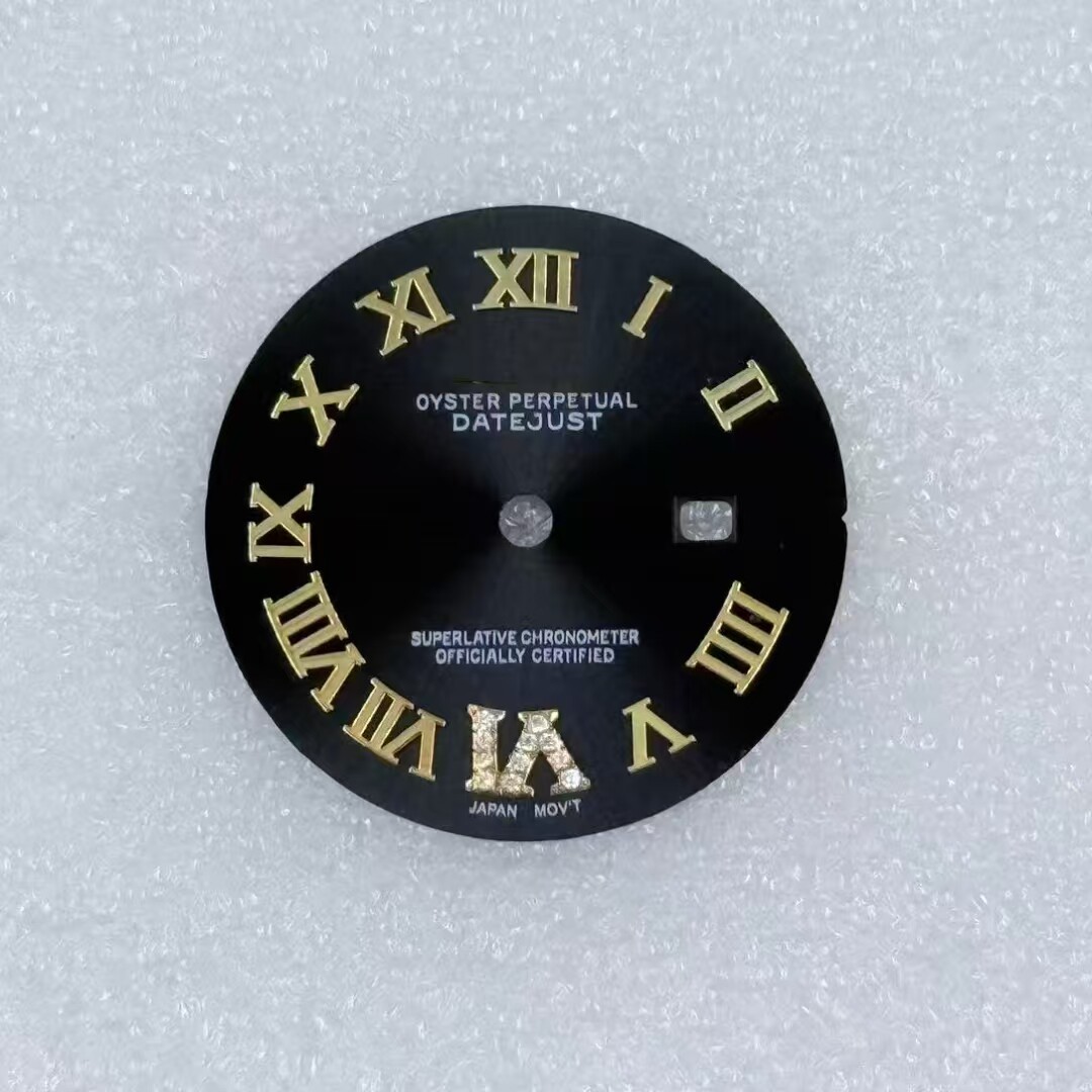24.5mm Roman Numerals Watch Dial No Lume for Nh05 Movement Watch Accessories